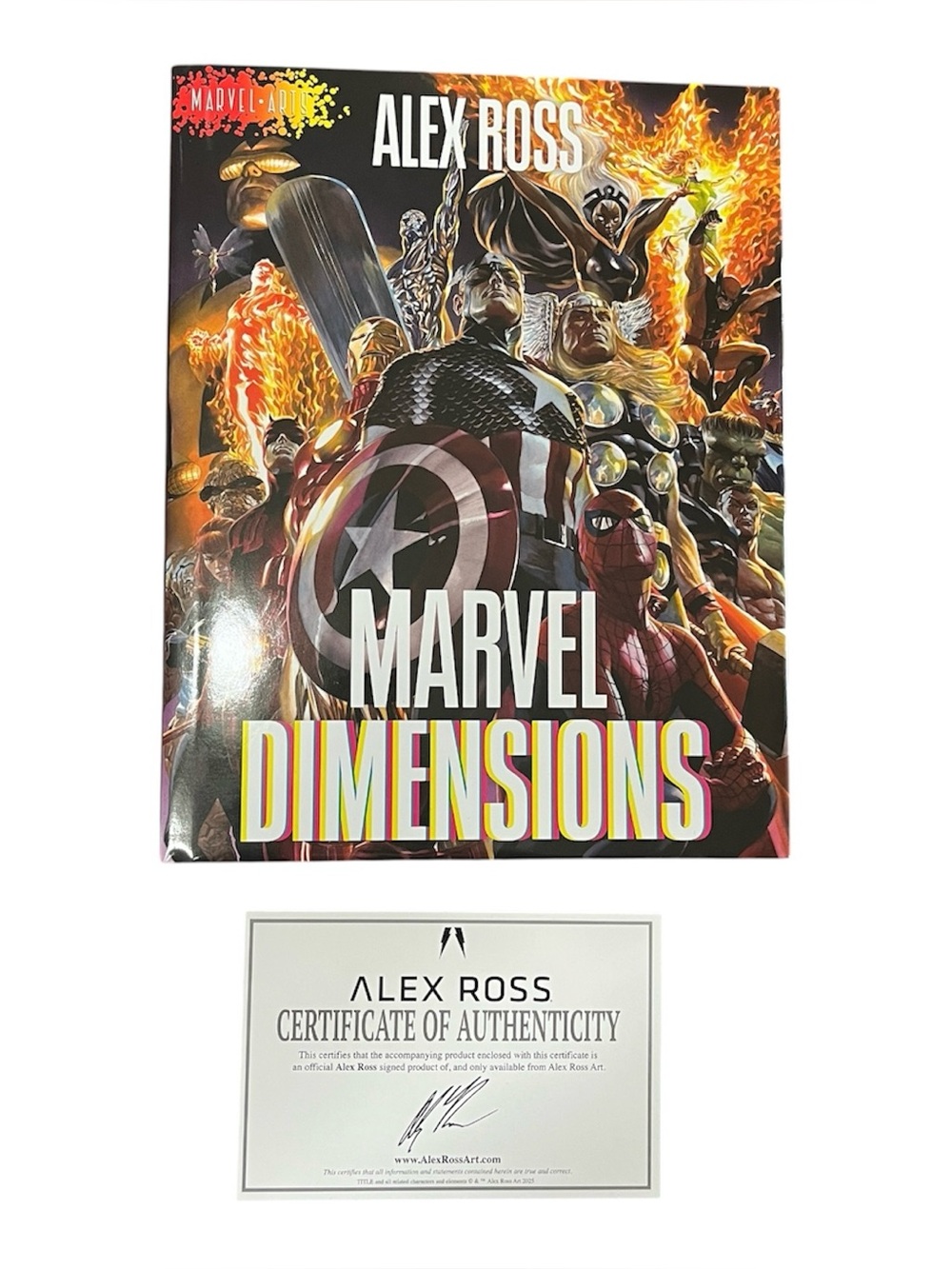 Signed Marvel Dimensions: A Graphic Novel by Alex Ross (2026 Hardcover) New